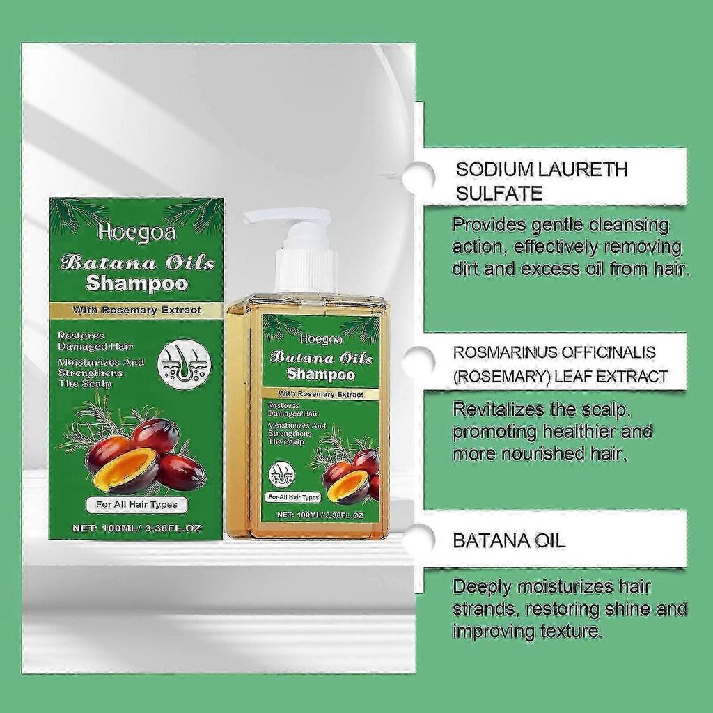 Batana Oil Shampoo with Rosemary Extract, Nourishing & Regenerating, Soft-T2