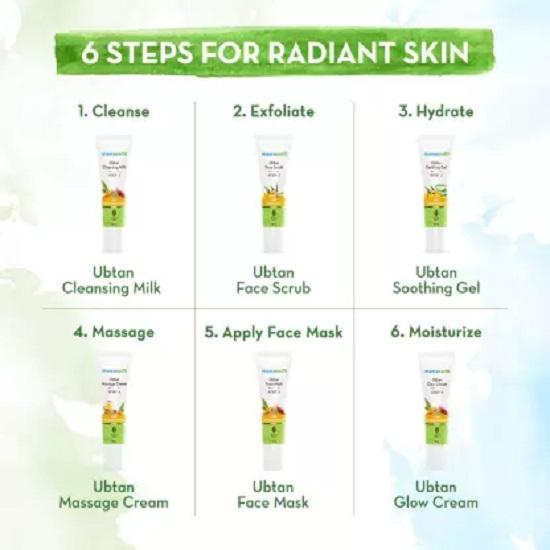 Mamaearth Kit visage Ubtan au safran pour une peau éclatante 60 g