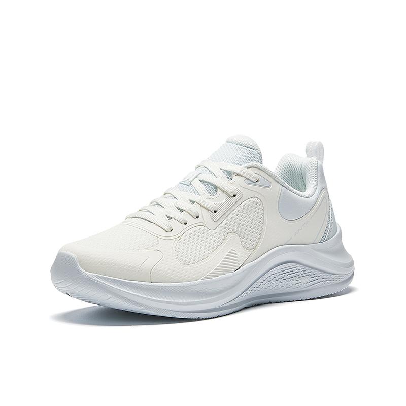 Anta 1.5 Comfortable Fabric Slip Resistant, Breathable, Lightweight Low Top Running Shoes Women's Light Mist Gray Sneakers 922435518-2