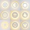 1PC Acrylic Wall Lamp Led Bedroom Bedside Lamp Living Room Corridor Aisle LED Round Lamp Lighting