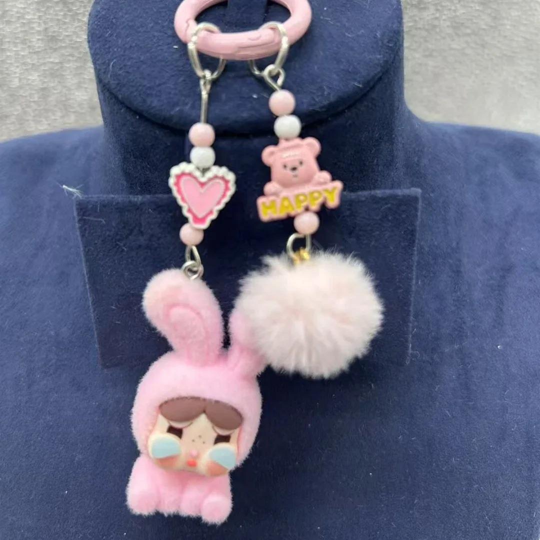 

Новый брелок CryBaby Каваий Брелок для машины Кукла Подвеска для сумки Девушка Сердечко Мультяшный Моэ Зернистая сумка Цепочка Подвеска Подарок розовый