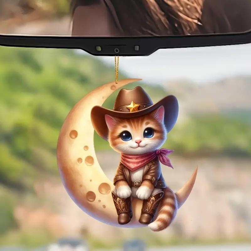 Colorful Acrylic Car Hanging Ornament Festive Gift For Decorative Backpack Use