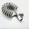 Modern Design Flexible Household Bathroom Toilet Handheld Bidet Sprayer 3M White/Black/Grey PVC Spiral Hose Stainless Steel Nuts
