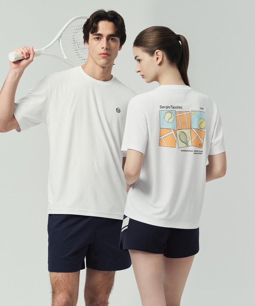 SERGIO TACCHINI U Rayfresh Graphic Short Sleeve T-Shirt (White)