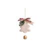 Christmas Tree Bell Pendant, Plush Christmas Tree Pendant, Suitable For Christmas Party And Holiday Decoration