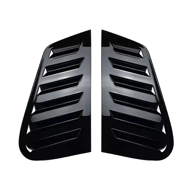 Für Volkswagen VW Polo 5-Türer Schrägheck MK4 9N 2002-2008 Auto Heckklappen-Lüftungsgitter Seitenjalousie Abdeckung Zierleiste Aufkleber Lüftungsschaufel ABS