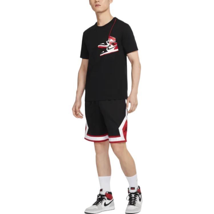 Jordan T Shirts Men's Black Crew Neck DZ4518-010