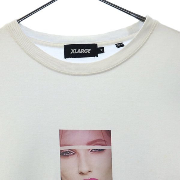 XLARGE Print Short sleeve T-shirt M white Crew neck Men's Used