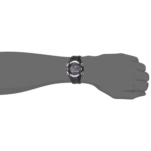 Arias Herre Solcelledrevet Digital Klokke med Dash-funksjon, Vanntett, Multifunksjonell, Uretanreim, ADWW16032SOL13, Svart