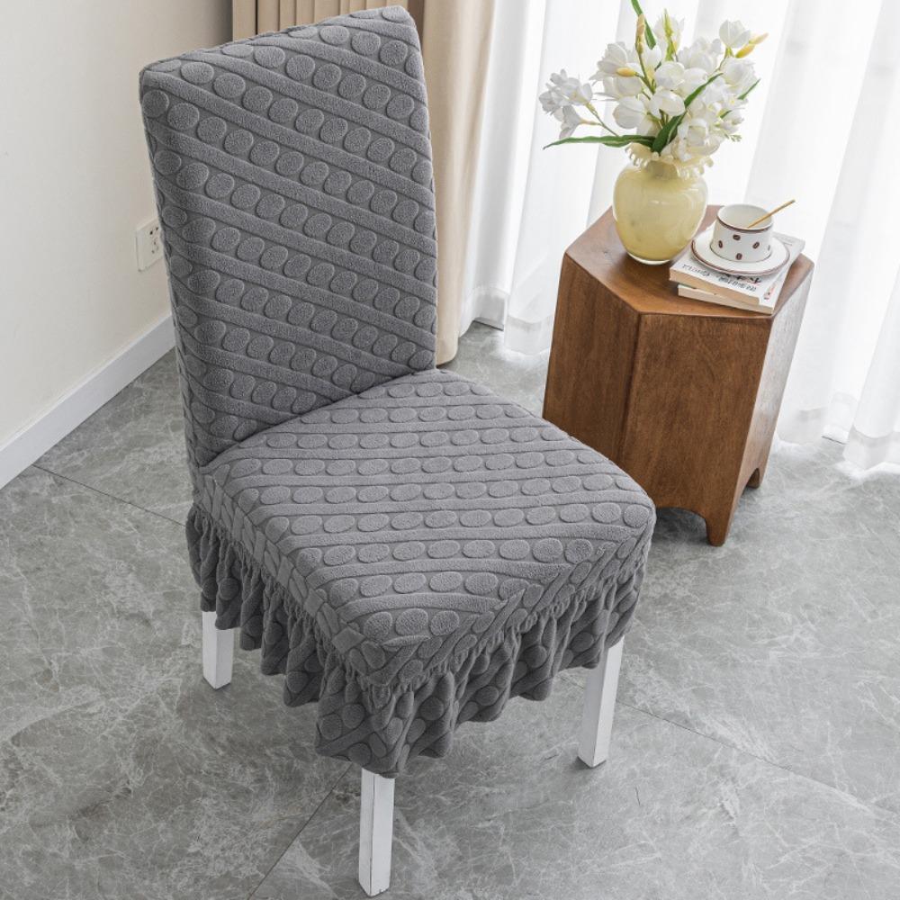1Pcs Thickened Universal Chair Cover Removable Soft Elastic One Chair Cover Anti-dirty Washable Seat Cover for Home Kitchen