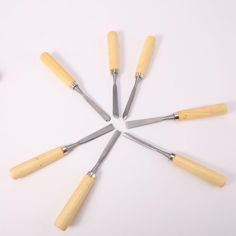 Kompletní sada 16 kusů dřevořezbářských nástrojů Obsahuje dláta z uhlíkové oceli pilníky na čepele kladivo přenosná úložná taška