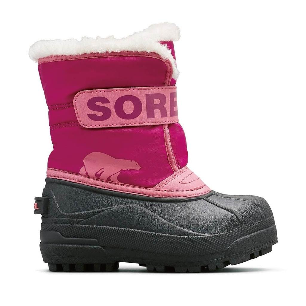 Sorel Kinder Schneestiefel Snow Commander, Größe 16.0cm, Tropic Pink, Deep Blush
