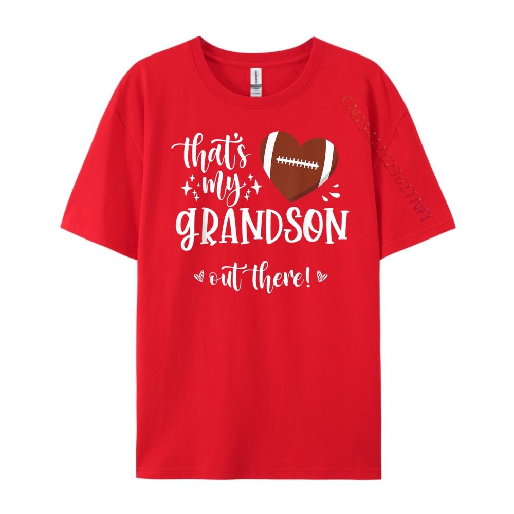 That S My Grandson Out There Funny Football Grandma Black T Shirt Anime T Shirts Vintage Style Premium S