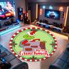 1pc Grinch Round carpet Painted Printed circular carpet, home door mat, outdoor travel protection carpet