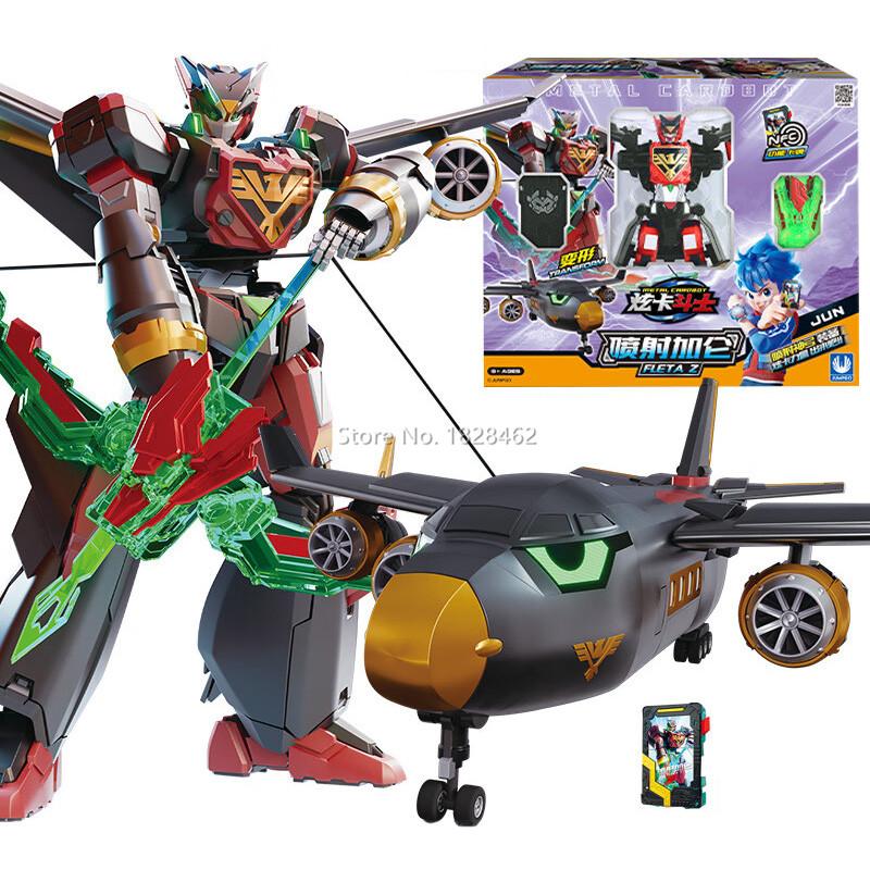 

Новый Металлический Кардбот Трансформирующийся Робот в Машину Фигурки Действия СИНИЙ ПОЛИЦЕЙСКИЙ с Картой Трансформации Игрушки-Машинки для Подарка Ребенку No Color Box