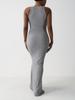 European & American Sleeveless Sexy Slim-Fit Bodycon Maxi Dress