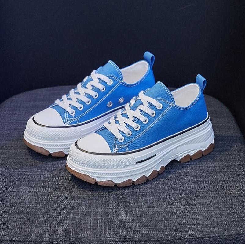 Womens Shoes  Spring And Summer New Breathable High Platform Woman Tennis Shoes Casual Canvas Sneakers For Women