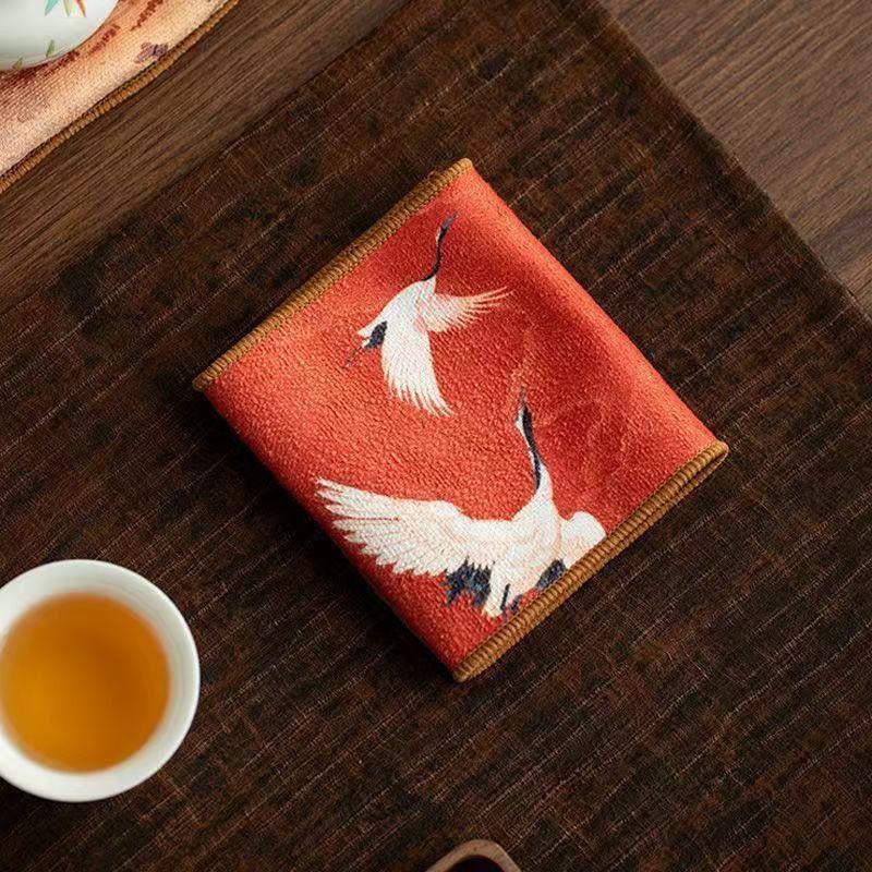 Malowana Ściereczka do Herbaty Chłonna Ścierka Pogrubiona do Czyszczenia Stołu Ściereczka do Herbaty Bawełniana Gospodarstwo Domowe Kuchenna Ściereczka do Czyszczenia Ręczniki do Czyszczenia Naczyń