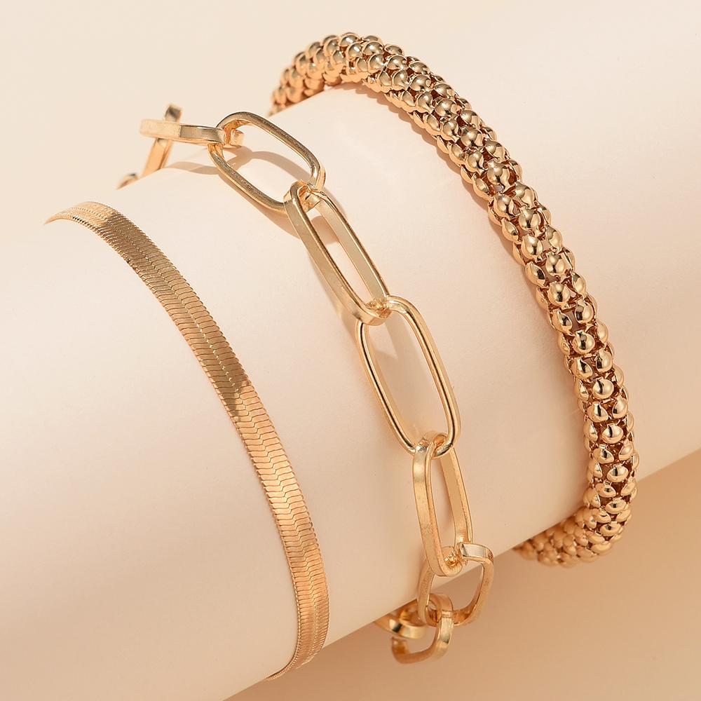 3pcs/set Minimalist Chain Bracelet