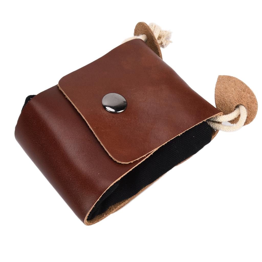 Leather Foraging Pouch Belt Fruit Picking Bag for Camping Fruit Collecting