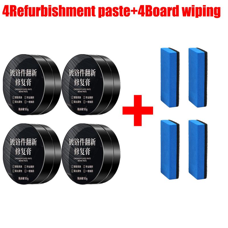 Chrome Plated Parts Rust Remover Car Decorative Strips Electroplating Repair Paste Metal Oxidation Removal Refurbishment Agent