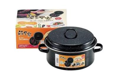 Pearl Metal Iroriya Enamel Yakiimo Pot 22cm HB-4903