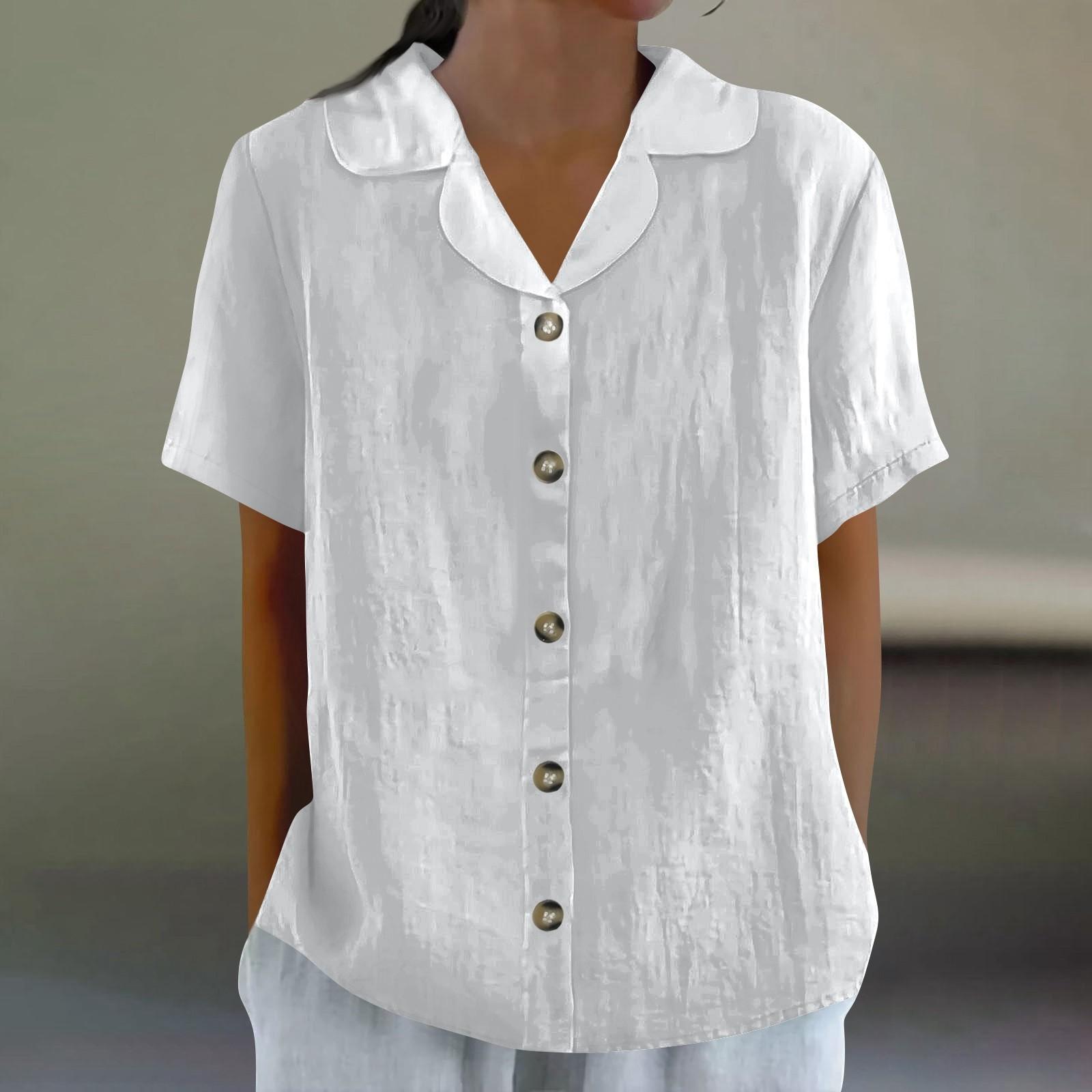 

Женский модный повседневный кардиган с короткими рукавами на пуговицах в стиле ретро XL белый