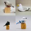 Wooden Craft Bird Figurine With Modern Minimalist Style For Living Room Decor Or Gift