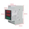 AD23-D52-2058 Wattmeter Din Rail Volt Current Meter Power Factor Digital Meter AC80-300V Multi-Function Kwh Hz Meter 0-100A
