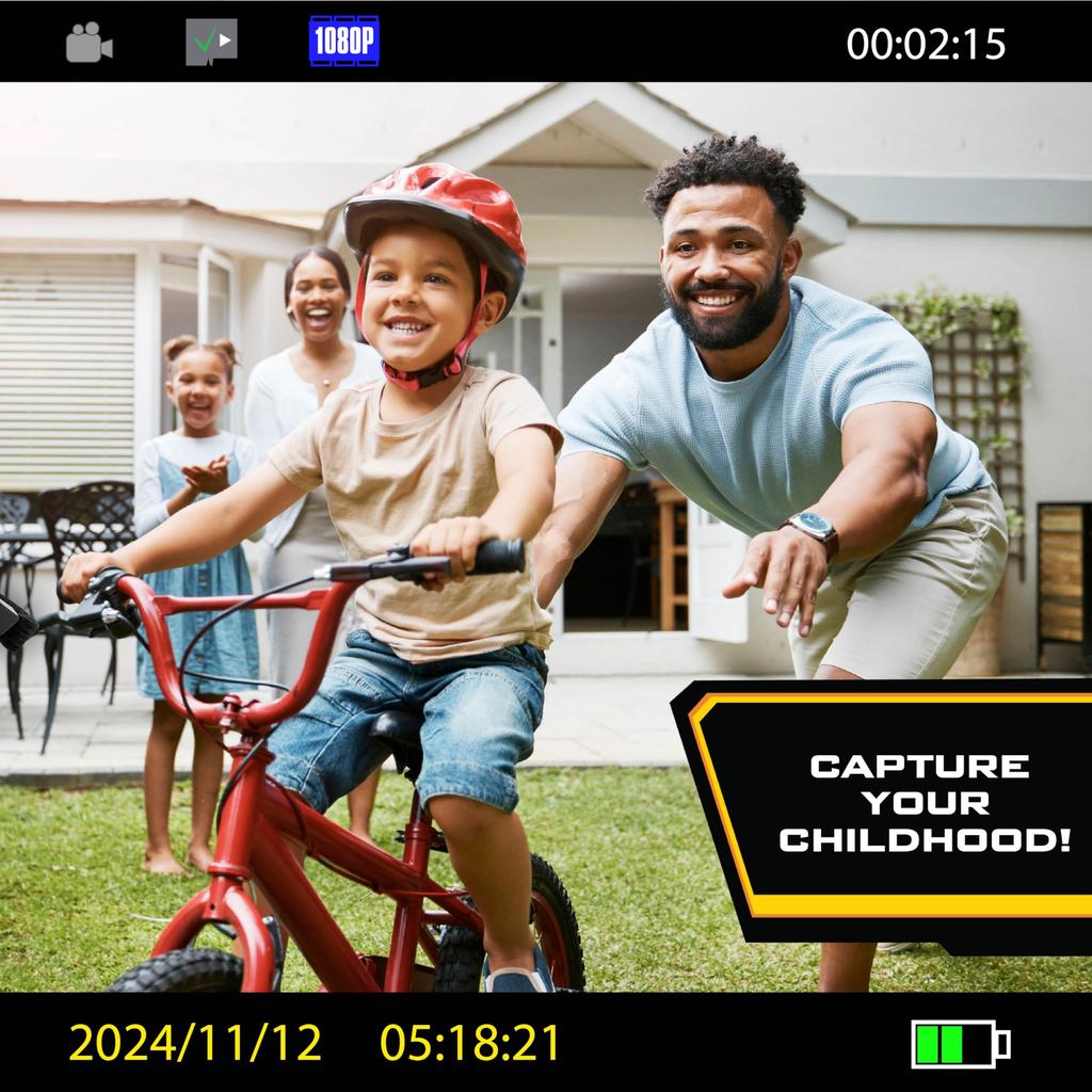 EKIDS Spider-Man Kids Camera with 1080p Video, 2-inch Screen, SD Card Included (Kids Digital Toy for Photos and Videos)