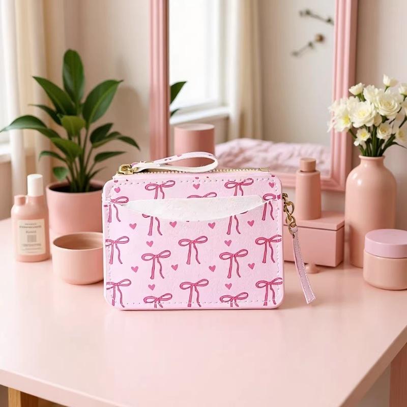 Stylish Bow Coin Purse, Credit Card Holder, Large Capacity Small Card Holder, Slim Coin Purse, Suitable For Women And Girls