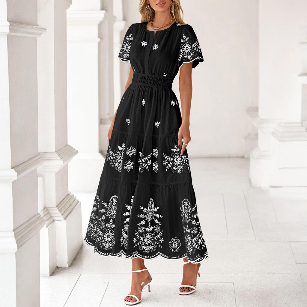 Women's Fashionable Casual -color Dress