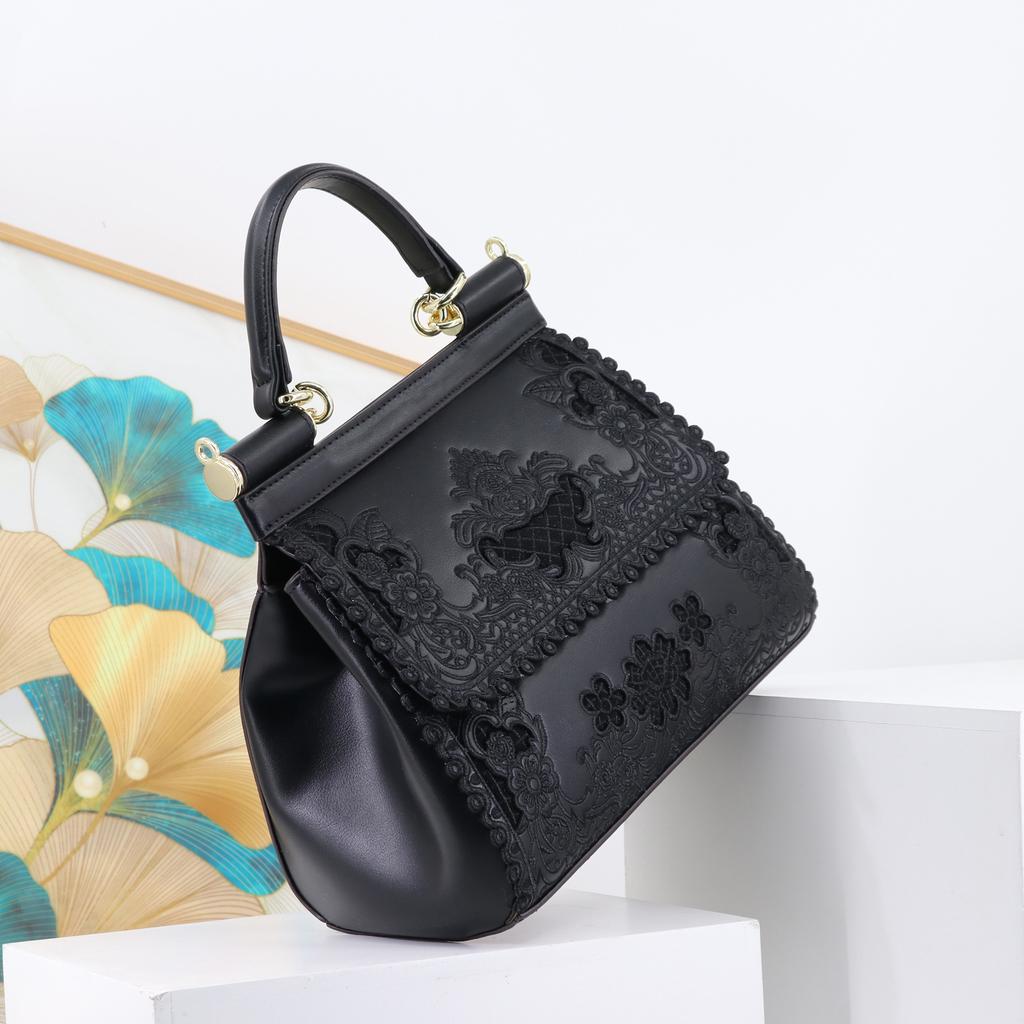 Women'S Bag Hollow Embroidered Handbag Designer Handbag For Women Ladies Bag
