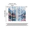 Set Of 2 Filtering Curtains Excluding Rods Non Movable Without Batteries Cherry Blossom Mountain Use Bedrooms Curtain Polyester Ideal For Master