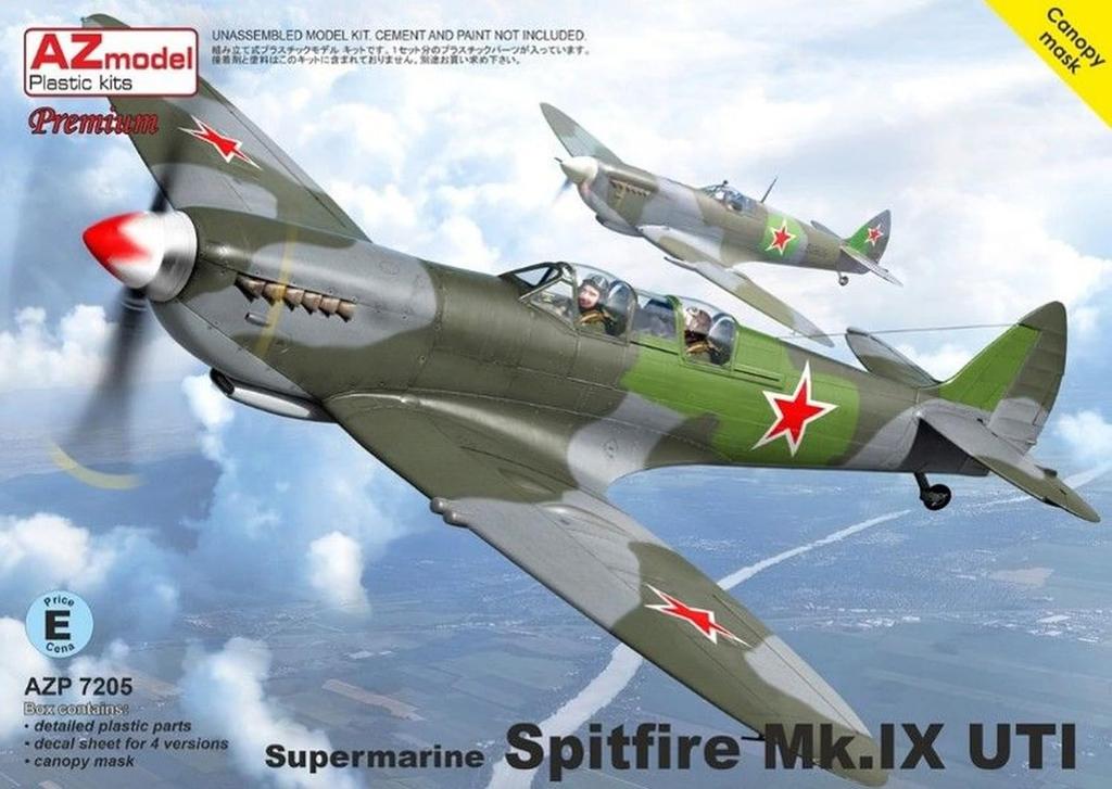 AZ Models Supermarine Spitfire UTI Premium Edition Plastic Model Kit AZMP7205 1/72 Mk.IX