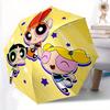 1 st Powerpuff Girls Automatische Leuke Paraplu - Opvouwbaar met 8 IJzeren Spaken, Draagbaar voor Buiten, Cadeau, Buitenparaplu, Speels Accessoire128