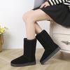 Elegant Ladies Womens Ella Mid Calf Snow Boots With Luxurious Faux Fur Lining
