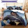 3pcs Michael Jackson Bedding Set Duvet Cover Closure Includes 1 Duvet Cover & 2 Pillowcases, Soft and Comfortable for All Seasons.