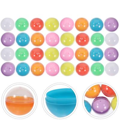 50 Pcs Gashapon Toy Interesting Game Balls Bar Props Plastic Toys Raffle for Home Party Pp Sphere Supplies Child