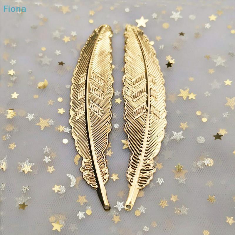 Metal Feather Bookmarks,2Pcs Vintage Hollow Feather Shaped Book Markers,Elegant Reading Gift for Book Lovers,Students,Teachers