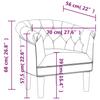 Club Chair Silver Faux Leather