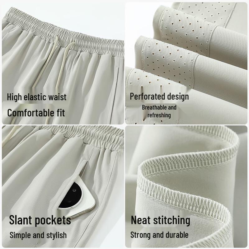 JEANSWEST LIFE Men's Summer Breathable Straight Pants