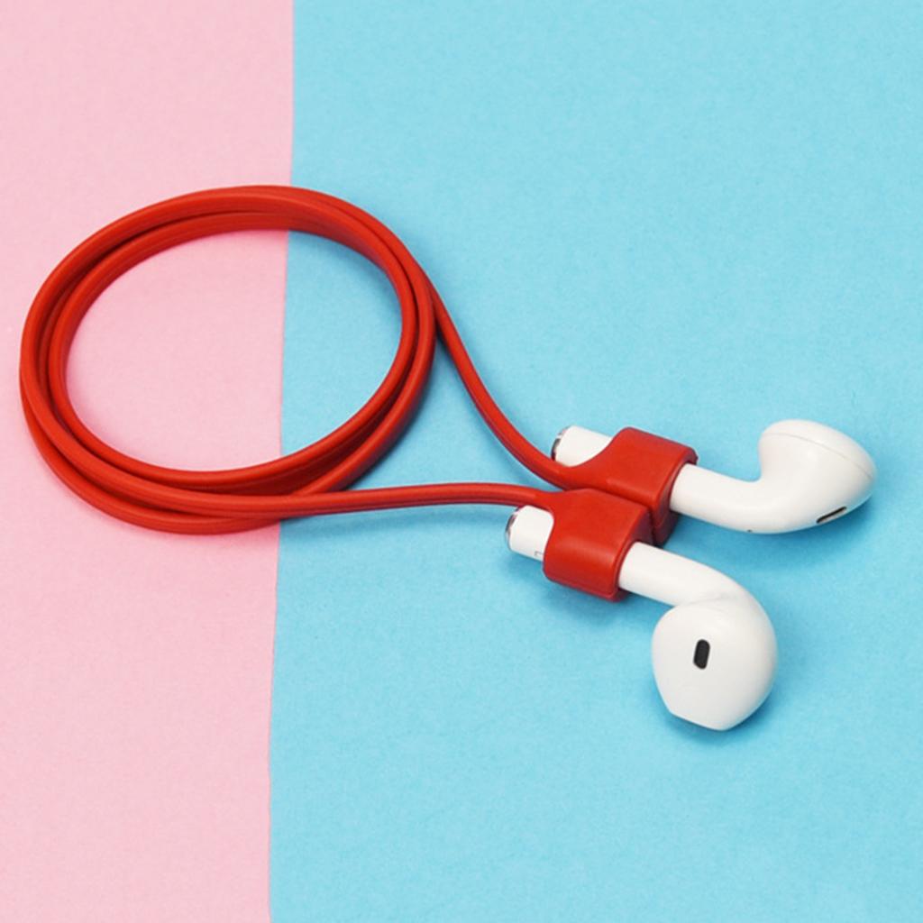 Magnetic Silicone Hanging Neck Headphone- Rope Anti-Lost Strap for Pro Headsets Sport Tether Straps