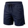 Men's Quick Dry Mesh Athletic Shorts Gym Running Workout Shorts with Zipper Pockets Breathable Elastic Waist Casual Sports Shorts for Men