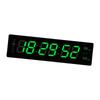 Contemporary LED Wall Clock with Large Digital Display for Stylish Home Decor