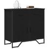 Sideboard in Black Oak Look 79.5 x 35.5 x 74.5 cm