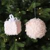 Fuzzy Ball Christmas Tree Decorations Plush Ball Christmas Tree Hanging Ornament For Mantels Wreath Indoor and Outdoor
