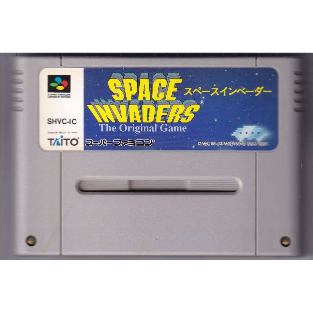 Used Space Invaders SFC SNES Super Famicom SHVC-IC Tested Working Nintendo Shooter Taito NTSC-J Super Nintendo Cartridge