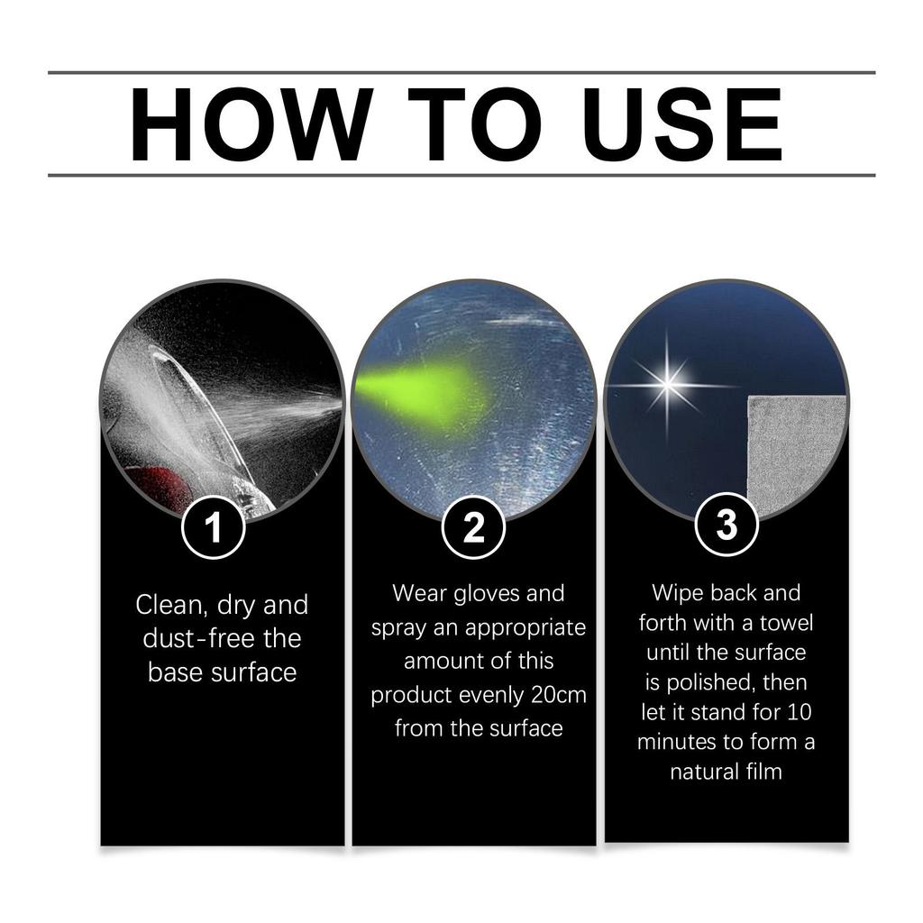 Homonth Automotive Graphene Ceramic Coating Spray, Long-Lasting Hydrophobic Protection, Car Hydrophobic Agent, Ceramic Coating Spray for Cars