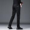 Non-fading Stretch Jeans Men's Korean Style Trendy Slim Straight Pants 2023 Autumn Large Size Loose And Casual